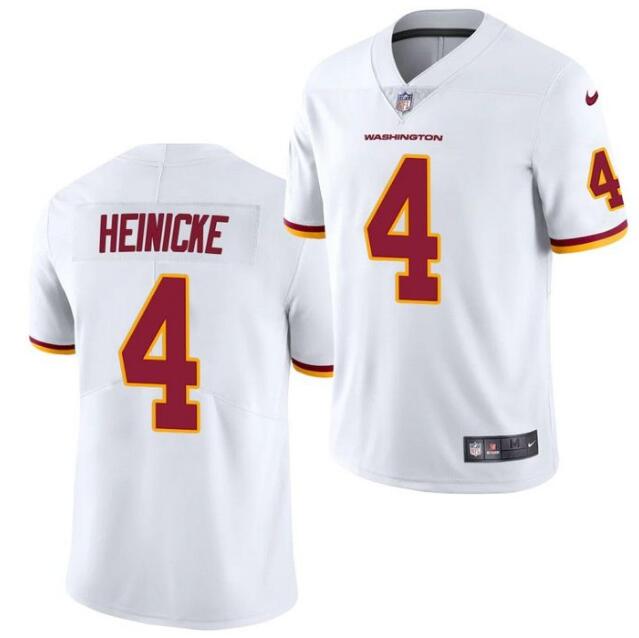 Men's Washington Football Team #4 Taylor Heinicke White Vapor Untouchable Limited Stitched Jersey Men's Washington Football Team #4 Taylor Heinicke White Vapor Untouchable Limited Stitched Jersey